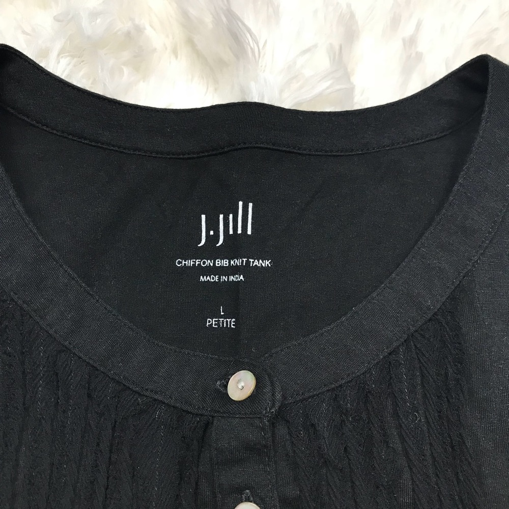 J Jill Henley bib sleeveless top size large - Picture 3 of 5